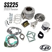 Kit cilindro Casa Performance SS225 COMPRESSIONE 39 Versione 3 Lambretta SX + DL + Serveta, carter motore tipo 200cc