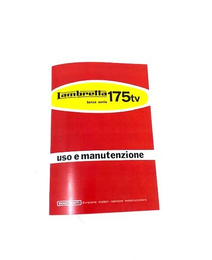Owners manual Lambretta TV175 S3