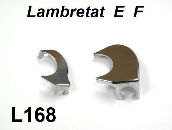 Chrome handlebar gearchange + throttle mechanism covers Lambretta E + F