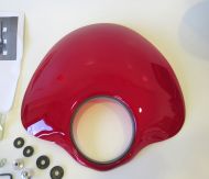 Cupolino modello Bubble rosso per Lambretta LI S3