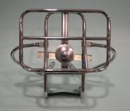 Upright rear carrier + spare wheel holder (standard / budget model) Lambretta LI S3 + TV3 + Special + SX + DL + Serveta