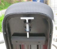 Black Pegasus 'flatbase' seat for Lambretta LI + TV + SX + DL + Serveta