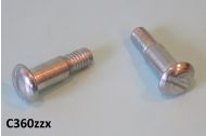 Pair of special screws for passenger seat handle strap Lambretta LI S3 + Special + SX + GP/DL + Serveta + J + Lui