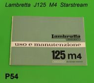Owners manual Lambretta J125 M4 Starstream