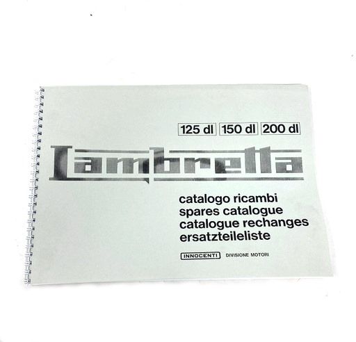 Spare parts catalogue Lambretta GP / DL