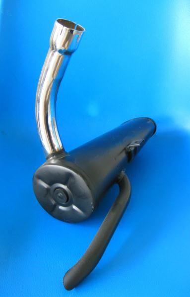 Exhaust left hand exit tailpipe Lambretta E (very late prod.) + F