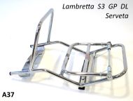 Portapacchi cromato posteriore mod. Serveta per Lambretta LI S3 + TV3 + SX + DL + Serveta