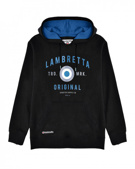 Felpa con cappuccio 'Lambretta Original' nera