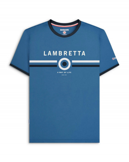 T-shirt LAMBRETTA con logo dark blu