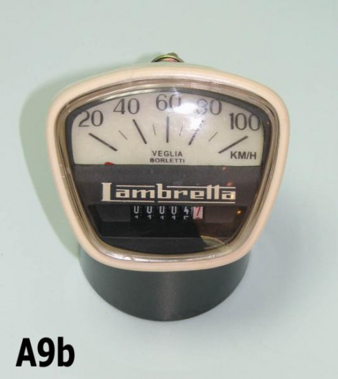 Contachilometri scala 100 Km/h per Lambretta DL125