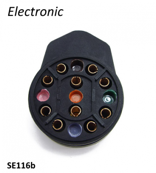 Morsettiera tonda Scootopia 12V  'Electronic' per accensione elettronica Lambretta LI + TV + SX + Special + DL + J + Lui