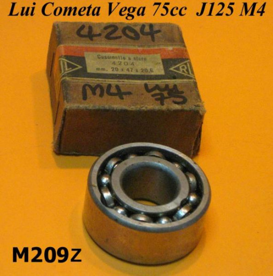 Cuscinetto SKF 4204 albero motore lato pignone Lambretta Lui 75S/SL + J125 Stellina M4