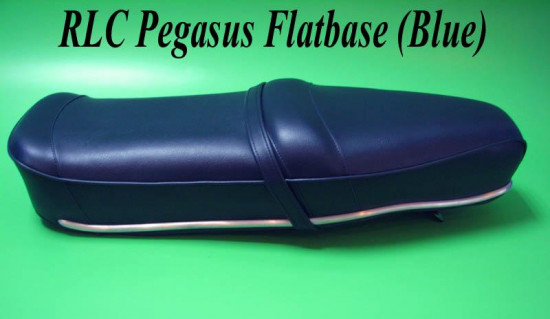 Sella RLC Pegasus Flatbase Blu, Versione ALTA, per Lambretta S1 + S2 + S3 + DL