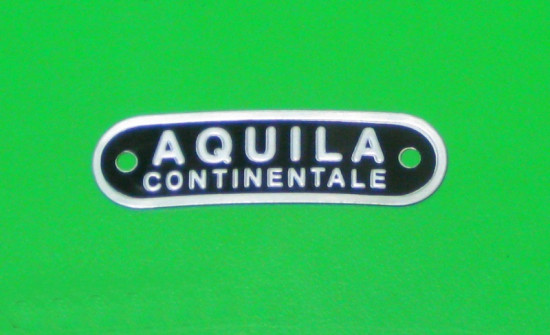 Scritta 'Aquila Continentale' per sella