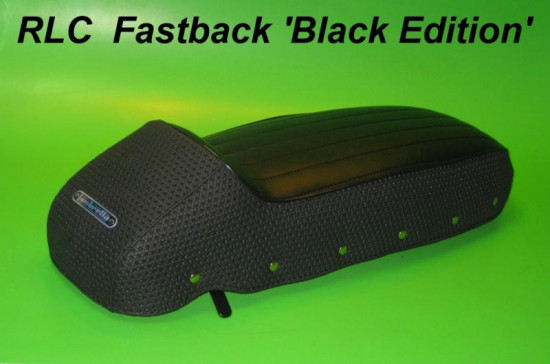 Sella sportiva 'RLC Fastback' Black Edition Lambretta LI + TV + SX + Special + DL + Serveta