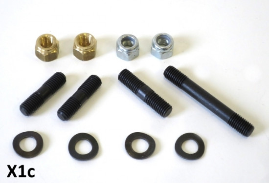 Set prigionieri per aspirazione + collettore marmitta per kit Casa 185 - 225 (kit piston ported)