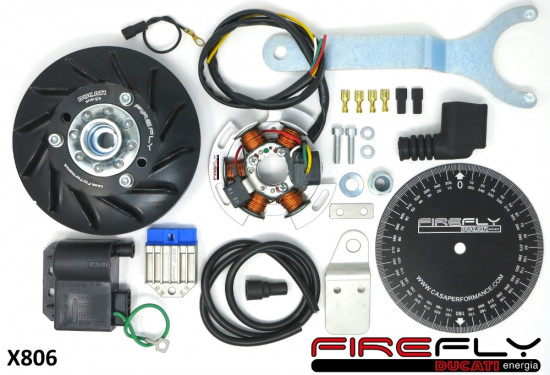 Accensione elettronica Ducati Firefly 12v 90w per Lambretta J + Lui