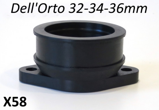 Manicotto in gomma Casa Performance per carburatore Dell'Orto 32/34/36mm per kit CP SS200 + SS225