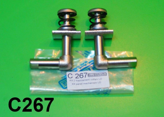 Coppia meccanismi interni per cofani Lambretta LC125 + LD125 + LD150