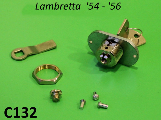 Serratura bauletto anteriore (interasse fori 40mm) Lambretta LD