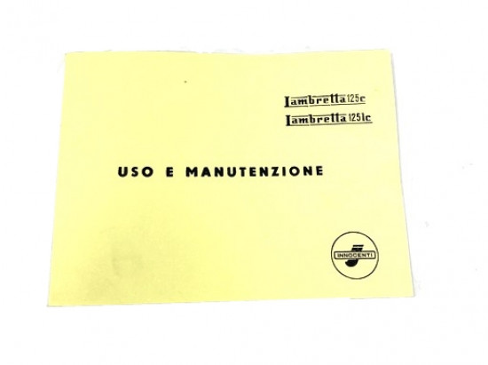 Libretto 'Uso e Manutenzione' Lambretta C125 LC125