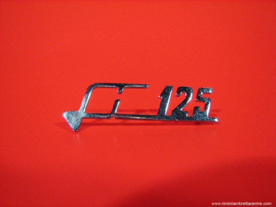 Scritta "125 LI" per Lambretta S1 + S2 + S3