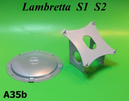 Portaruota posteriore orizzontale con coperchio Lambretta S1 TV1 S2 TV2