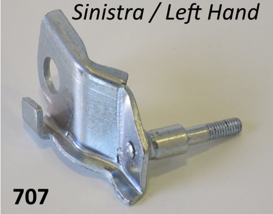 Staffa di fissaggio Sinistra per ammortizzatori supplementari anteriori Lambretta S1 + S2 + S3 + SX + DL