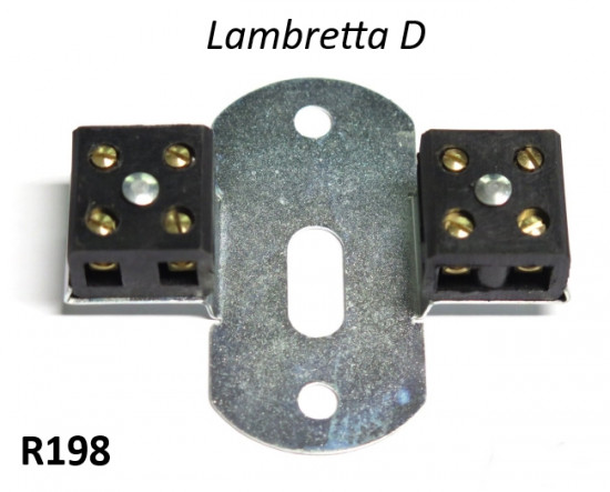 Morsettiera per collegare i fili elettrici dietro il fanale anteriore per Lambretta D