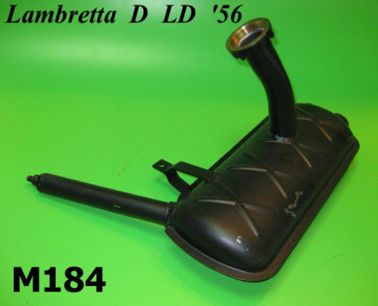 Marmitta con tappi cilindrici Lambretta D + LD versione del 1956