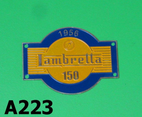 Stemma decorato sagomato Lambretta D150 LD150 '56