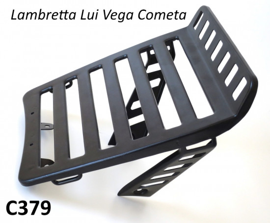 Portapacchi posteriore in lamiera per Lambretta Lui