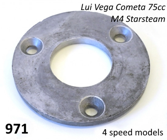 Flangia porta paraolio albero motore (lato catena) per Lambretta J 125 Stellina + Lui 75 4 marce