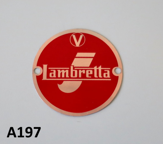 Stemma tondo rosso 'Lambretta'