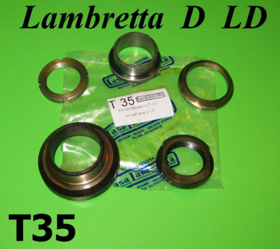 Kit calotte sterzo Lambretta D + LD