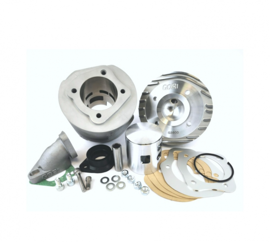 Kit GORI GT 190/200cc Alluminio con collettore 30mm per Lambretta S1 + S2 + S3 + SX + DL (125/150/175cc)