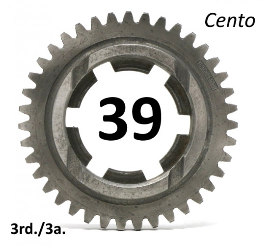 Ingranaggio 3a. marcia z39 per Lambretta J Cento 