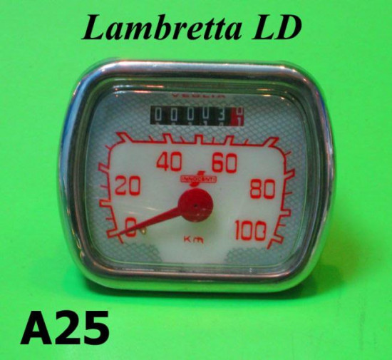 Contakm rettangolare nuovo Lambretta LD