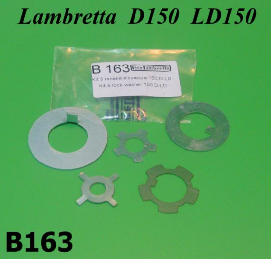 Rondelle di sicurezza motore Lambretta Lambretta D + LD 150cc + LD125 deriv.