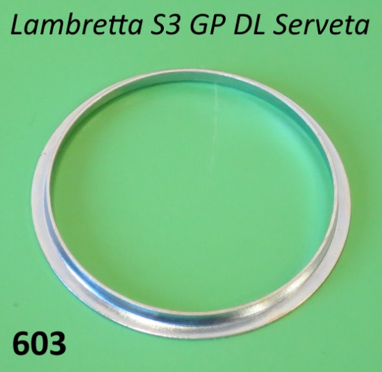 Spessore a collare a 'L' per manicotto cambio Lambretta S3 + TV3 + special + SX + DL + Serveta