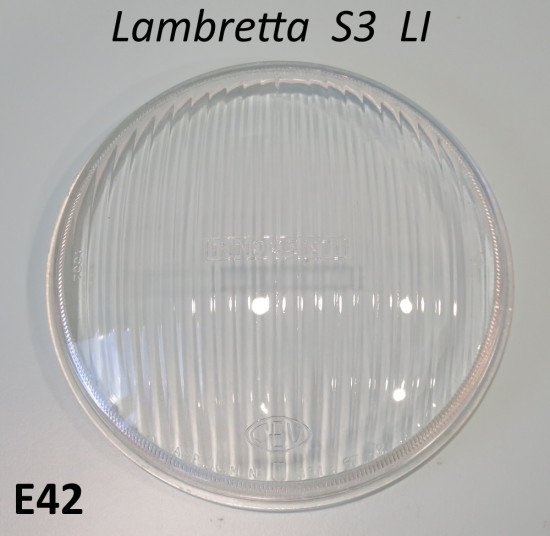 Vetro fanale anteriore 'Innocenti' per Lambretta LI + TV + SX + Special