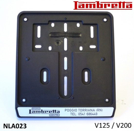 Porta targa RLC per Lambretta V-Special 125cc - 200cc
