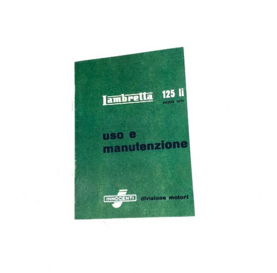 Libretto 'Uso e Manutenzione' Lambretta LI125 S2