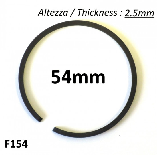 Fascia elastica pistone spessore 2.5mm per pistone diametro 54.0mm