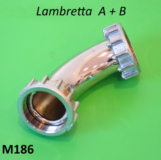 Collettore marmitta cromato per Lambretta A + B