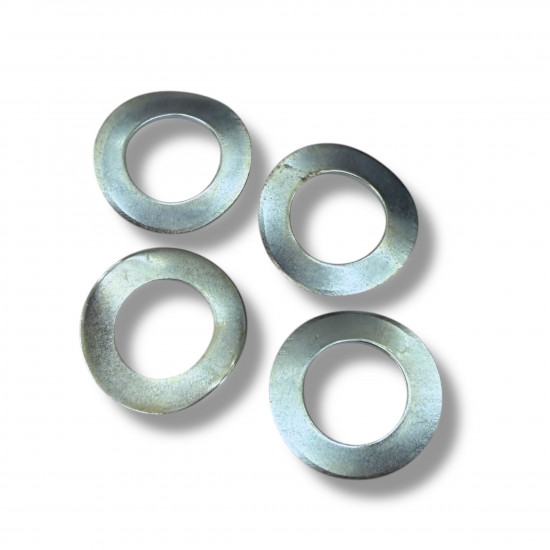 Set 4 x rondelle ondulate 16mm per montaggio ammortizzatore posteriore e perno motore (per B137 e B138)