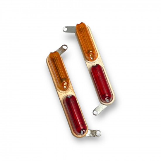 Set luci supplementari per targa Lambretta e Vespa NOS.