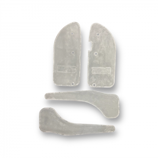 Serie di tappetini pedana grigi (4 pezzi) per Serveta