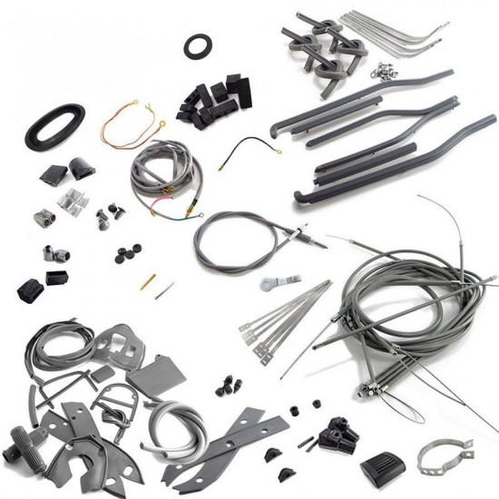 Kit restauro carrozzeria Scootopia Lambretta S3 + SX + TV3 + Special (gomme grigie)