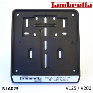 Porta targa RLC per Lambretta V-Special 50cc
